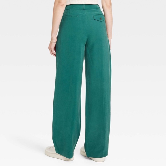 Women's High-Rise Relaxed Fit Baggy Wide Leg Trousers - A New Dat - Picture 4 of 4